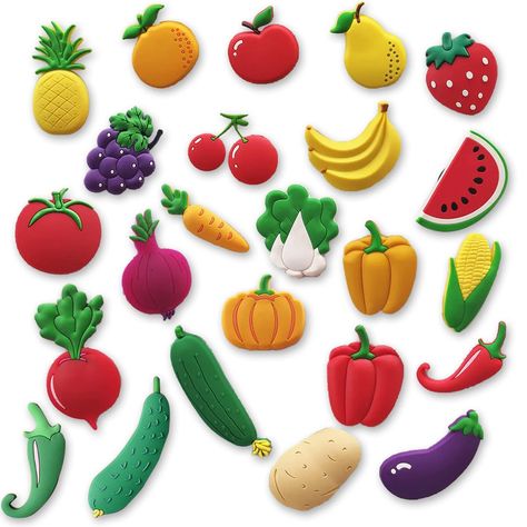 PRICES MAY VARY. Durable and sturdy:our fridge stickers are made of smooth PVC rubber with soft magnet, no odor and non-toxic, easy to wash, which can protect your fridge from scratch, easy to stick on the fridge, durable and convenient for you to use Adorable fridge magnet: our fridge magnets are designed with fruit and vegetables shape, very cute and adorable, which can be directly adsorption on any metal or magnetic surface, add an art touch to your fridge and furniture What you get: you will Picture Magnets, Polymer Clay Magnet, Refrigerator Decoration, Fridge Stickers, Clay Magnets, Air Dry Clay Projects, Refrigerator Sticker, Kitchen Magnet, Clay Crafts Air Dry