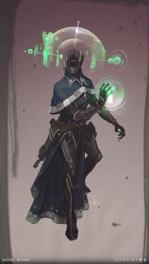 ArtStation - Destiny 2: Warmind, High-Level Exploration, Dave Phillips Spacepunk Character Design, Sci Fi Mage, Dangerous Wallpaper, Sci Fi Character Design, Arte Ninja, Latest Anime, Space Fantasy, Arte Cyberpunk, Destiny 2