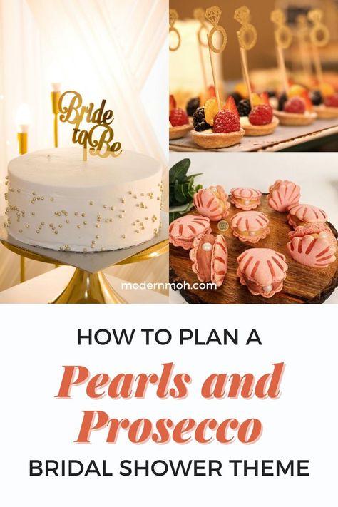 This is your ultimate guide to a pearls and prosecco bridal shower theme! Find charming pearls and prosecco bridal shower favors, pearl-studded decor, and custom cocktails to create an unforgettable celebration. Discover unique pearls and prosecco bridal shower ideas now! | Wedding Showers Prosecco Bridal Shower Theme, Maid Of Honor Responsibilities, Wedding Shower Themes, Custom Cocktails, Wedding Showers, Wedding Shower Games, Wedding Shower Favors, Welcome To Our Wedding, Theme Wedding