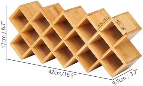 Free-Standing Spice Rack Bamboo Spice Rack, Bamboo Countertop, Countertop Spice Rack, Wine Rack Plans, Desktop Shelf, Spice Rack Organiser, Countertop Organizer, Countertop Storage, Spice Bottles