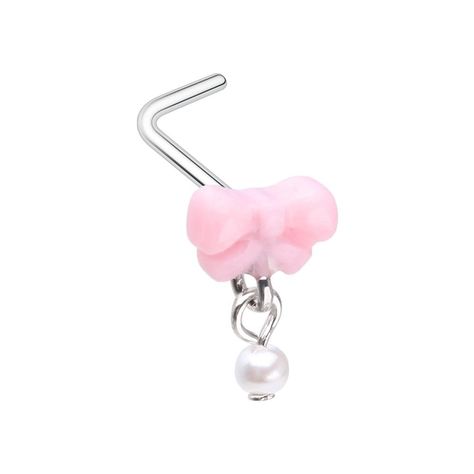 Coquette Nose Piercing, Nose Piercing Stud Jewelry, Nose Piercing Rings, Dangle Nose Ring, Space Angel, Kawaii Coquette, Random Clothing, Unique Nose Rings, Nose Piercing Ring