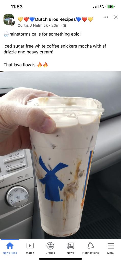 Dutchbros Drinks Coffee, Dutch Bros Menu, Dutch Brothers, Dutch Bros Drinks, Cold Starbucks Drinks, Iced Starbucks Drinks, Coffee Recipes Starbucks, Secret Starbucks Drinks, Healthy Starbucks