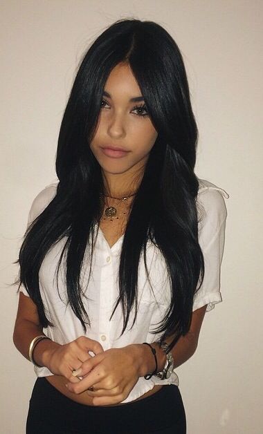 Love this Black Hair Color, Long Black Hair, Hair Envy, Grunge Hair, Long Black, Gorgeous Hair, Dark Hair, Pretty Hairstyles, Hair Looks