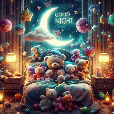 Afternoon Sleep, Goodnight Prayers, Night Humor, Goodnight Bear, Sweet Dreams Sleep Tight, Animated Pics, Lovely Good Night, Good Night Sleep Tight, Night Greetings