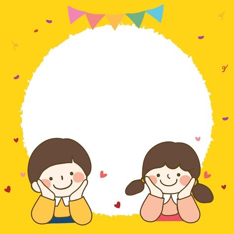 Children with cute backgrounds | Premium Vector #Freepik #vector #kids #cute-kids #kids-illustration #funny-kids Kid Background, Children Background, Presentation Pictures, Kindergarten Wallpaper, Cute Background, Illustration Funny, Colorful Borders Design, Cute Pink Background, Background Cute