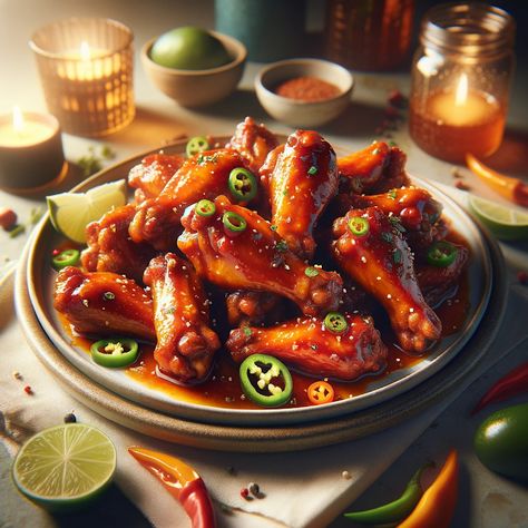 Cooking up Joy - Made with love: Mango Habanero Glazed Chicken Wings Mango Festival, Glazed Chicken Wings, Gourmet Food Plating, Food Artwork, Glazed Chicken, Food Illustration, Cooking Art, Breakfast Foods, Food Plating