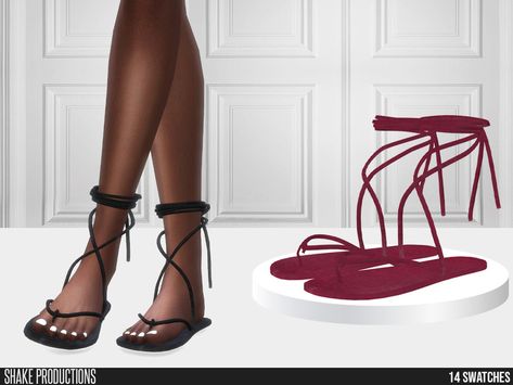 The Sims Resource - 806 - Female Sandals Sims 4 Cc Summer Shoes, Sims 4 Cc Women Sandals, Sims 4 Cc Shoes Female Sandals, Sims 4 Cc Shoes Sandals, Sims 4 Cc Womens Shoes, Sims 4 Flats, Sims 4 Cc Sandals, Sims4cc Clothes, Ts4 Shoes