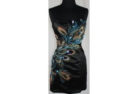 Wish - Get amazing offers on products you love Peacock Embroidery, Evening Cocktail Dress, Peacock Dress, Cocktail Evening Dresses, Evening Cocktail, Peacock Feathers, Embroidery Dress, Inspired Dress, Fancy Dresses