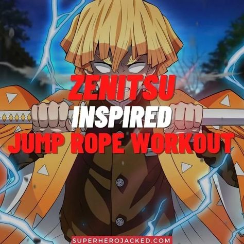 Anime Workouts, Superhero Jacked, Character Workouts, Pyramid Training, Demon Slayer Characters, Anime Superhero, Superhero Academy, Weekly Workouts, Rope Workout