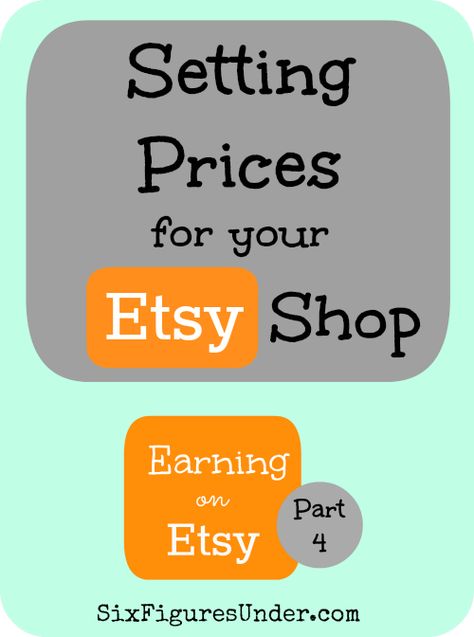 Pricing can be tricky. Despite what anyone tells you, there is no perfect formula to calculate the prices your should charge. Here are a few ways to figure your prices, then you can decide what works best for your situation. Also some great tips on shipping and other pricing concerns. Six Figures, Opening An Etsy Shop, Etsy Business, Etsy Sales, Craft Business, Jewelry Business, Part 4, Selling Jewelry, Make Money From Home