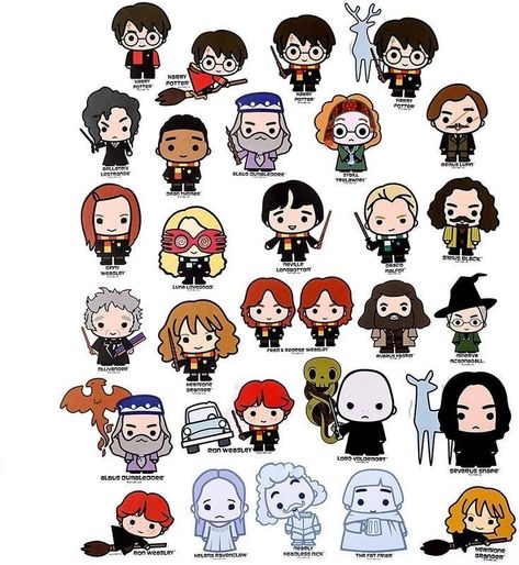 Stickers Harry Potter, Harry Ron And Hermione, Classe Harry Potter, Imprimibles Harry Potter, Dean Thomas, Harry Potter Cartoon, Harry Potter Stickers, Harry Potter Classroom, Anniversaire Harry Potter