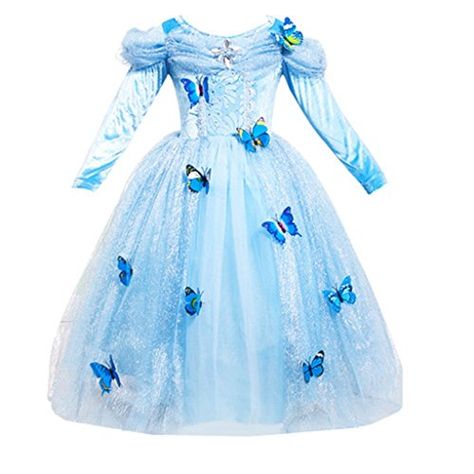 Cinderella Butterfly, Cinderella Dress Costume, Disney Inspired Dresses, Party Dress Kids, Cinderella Princess, Princess Halloween Costume, Cinderella Costume, Cinderella Disney, Princess Cosplay