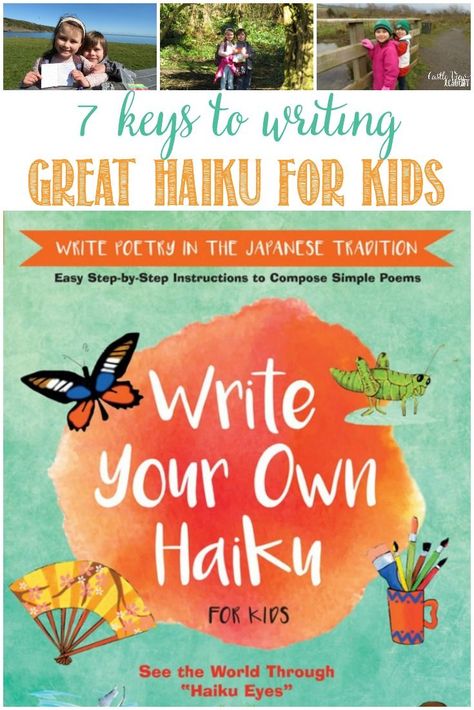 7 Keys To Write Your Own Haiku For Kids  #haiku #poetry #kidlit #homeschooling via @CCastleView Japanese Poem, Simple Poems, Haiku Poetry, Write Poetry, Haiku Poems, Childrens Poetry, Forms Of Poetry, Beautiful Poetry, Creative Books