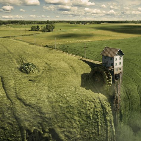 'Landfall' by Erik Johansson Erik Johansson, Flat World, Funny Photoshop, Beginner Photo Editing, Long Exposure Photography, Photoshop For Photographers, Photo Editing Photoshop, Architecture Magazines, Photography For Beginners