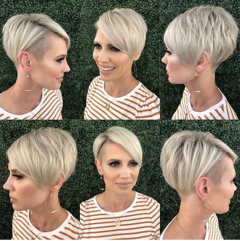 Short Hairstyles For Fine Hair, Popular Short Haircuts, Celebrity Short Hair, Hairstyles For Fine Hair, Popular Short Hairstyles, Cute Short Haircuts, Straight Blonde Hair, Short Hair Undercut, Short Straight Hair