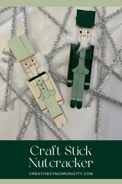 This adorable craft stick nutcracker is so easy to make! Perfect to make with a class or a Scout/Guide group. Turn into a magnet or ornament. Nutcracker Ornaments Diy, Nutcracker Crafts, Nutcracker Party, Scout Guide, Stick Crafts, Nutcracker Ballet, Popsicle Stick Crafts, Popsicle Stick, White Glue