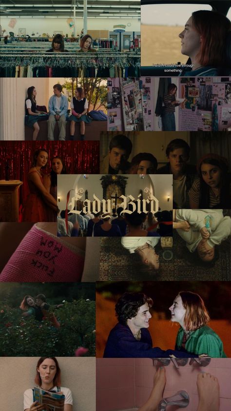 Lady Bird Wallpaper Movie, Lady Bird Wallpaper, Ladybird Wallpaper, Ladybird Film, My Everest, Coming Of Age Movies, Directed By Greta Gerwig, Film Collage, Film Bro