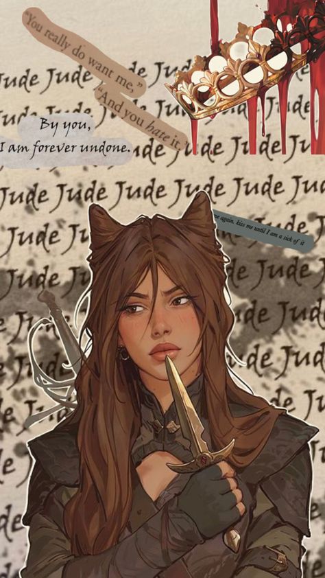 Crule Prince Fan Art, Jude Duarte Aesthetic, The Cruel Prince Series, Folk Of Air Series, Cruel Prince Series, Jude Cardan, Cardan And Jude, Jude And Cardan, Holly Black Books