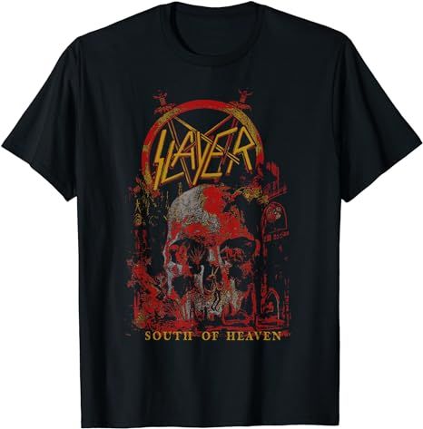 South Of Heaven, Slayer Band, Slayer Shirt, Orange Logo, Oversized T Shirts, Three Color, Oversized Tshirt, Tshirt Colors, Branded T Shirts