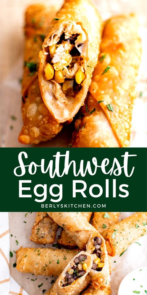 Stack of Southwest Egg Rolls. Southwest Egg Rolls, Egg Roll Filling, Egg Rolls Recipe, Avocado Tomato Salad, Egg Roll Recipes, Egg Roll Wrappers, Colby Jack, Colby Jack Cheese, Charcuterie And Cheese Board