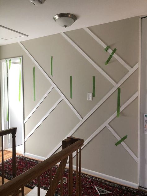 Diy Cobwebs, Modern Accent Wall, Beyond Paint, Staircase Ideas, Shake Off, Staircase Design, Accent Wall, To Create, Paint