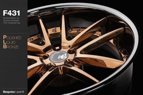 f431-polished-liquid-bronze | Avant Garde Wheels | Flickr Avant Garde Wheels, Custom Wheels Cars, Jdm Wheels, Bronze Wheels, Gold Car, Car Wheels Rims, Rims For Cars, Street Racing Cars, Aftermarket Wheels