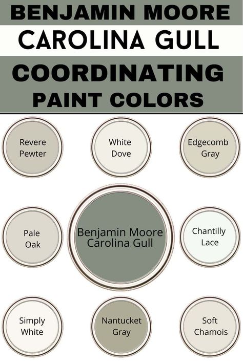 Benjamin Moore Carolina Gull Paint Color Review Carolina Gull Palette, Sherwin Williams Carolina Gull, Carolina Gull Benjamin Moore Bedroom, Carolina Gull Coordinating Colors, Benjamin Moore Carolina Gull Cabinets, Carolina Gull Cabinets, Carolina Gull Benjamin Moore Kitchens, Bm Carolina Gull, Carolina Gull Kitchen Cabinets