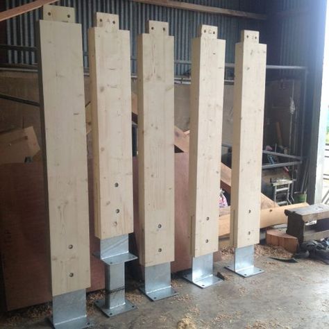 Glulam beams ‹ Glenfort – Feature Truss Ireland / Northern Ireland Glulam Beams, Timber Posts, Wooden House Design, Timber Architecture, Building A Pergola, Wood Architecture, Wood Joints, Roof Trusses, Timber Structure