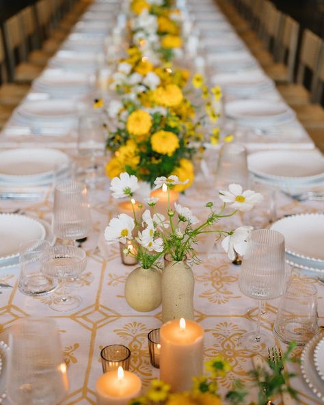 Marigolds and daisies captured the essence of autumn at Devil's Thumb Ranch. Inside the High Lonesome Barn, we embraced the season's warmth with vibrant wildflowers that beautifully complement the rustic table scape, celebrating the natural charm of the western setting. Producer: @gobelladesign Photography: @jaciemarguerite Videography: @theandrewsfilms Venue: @devilsthumbranch Florals: @silohfloral Entertainment: @elanartists Immersive Entertainment: @headwestbrandingbar Rentals: @eclectich... Daisy Tablescape, Table Scape, Rustic Table, Tablescapes, Wild Flowers, Daisy, Essence, Entertainment, Floral