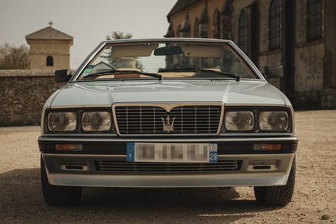 1986 MASERATI BITURBO SPYDER Maserati Biturbo, Soft Tops, Rear Window, Car Collection, Maserati, Car Show, Convertible, Sports Car, Auction