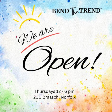 BEND THE TREND IS OPEN TODAY 12 - 6 PM! Come check out our new items added plus our sale items: - $5 Faber Castell Art Kits ($23.99 retail) - $5 FlatBox Lunch Bag/Placement ($21.99 retail) - $5 Tayse Washable Area Rugs ($24 retail) - $5 Mastermill Spice Grinder ($29 retail) - $5 Charter Club Memory Foam Slippers ($35 retail) - $7.50 My Choice Fragrance of the Week - $10 Victoria's Secret New Apparel We are open today until 6 pm at 200 Braasch in downtown Norfolk. Faber Castell Art, We Are Open Today, Foam Slippers, Boutique Trends, Spice Grinder, We Are Open, Art Kits, Charter Club, Faber Castell