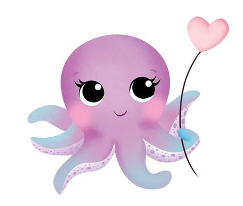 Dolphin Birthday Parties, Thanksgiving Arts And Crafts, Mermaid Wall Decals, Purple Octopus, Easy Animal Drawings, Cute Octopus, Thanksgiving Art, Kawaii Illustration, Soft Book