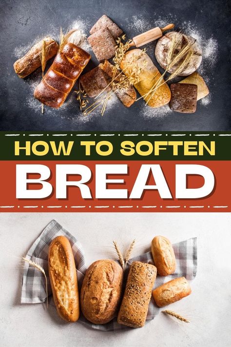 How To Soften Bread Loaf, How To Soften Bread, Panini Bread, Hard Bread, How To Thicken Soup, Bread Soft, Dry Bread, Pizza Recipes Easy, Stale Bread