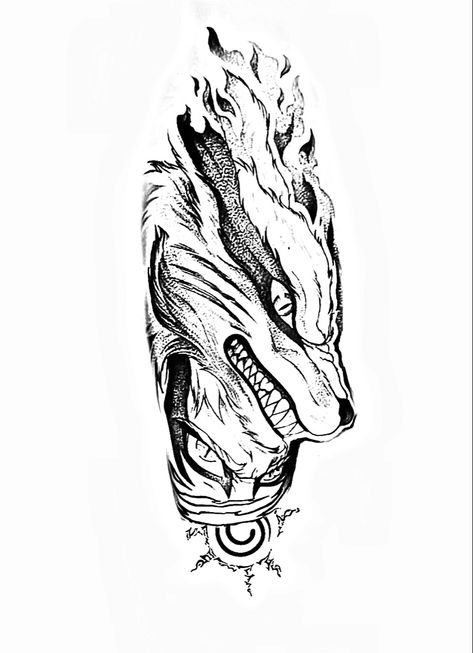 Kurama Susanoo, Bleach Tattoo, Fox Tattoo Design, Gamer Tattoos, Becoming A Tattoo Artist, Manga Tattoo, Demon Tattoo, Japan Tattoo Design, Naruto Tattoo