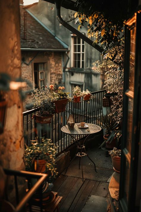 Cozy Small Apartment, Balcony Aesthetic, Apartment With Balcony, Quiet Beauty, Porch And Balcony, Small Balcony Decor, Small Balcony Ideas, Apartment Style, Balcony Design