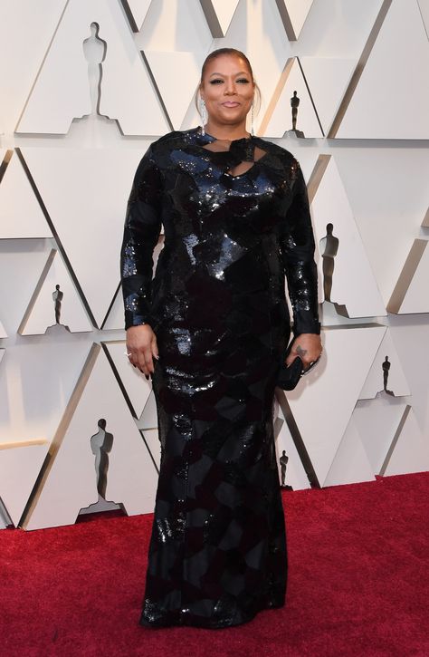 Queen Latifah at the 2019 Oscars Queen Latifa, Vestidos Oscar, Hollywood Gowns, Lavender Gown, Oscar Gowns, Star Aesthetic, Constance Wu, Gemma Chan, Oscars Red Carpet