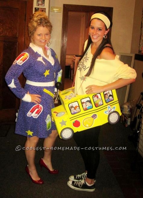 Magic School Bus Costume, School Bus Costume, Original Halloween Costumes, Miss Frizzle, Ms Frizzle, Halloween Costumes For Work, Costumes For Teens, Diy Halloween Costumes Easy, Diy Halloween Costume