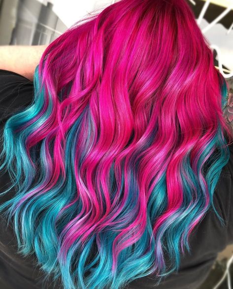 Coloured Hair Bright, Fun New Hair Ideas, Vibrant Hair Color Ideas Blondes, Vivid Winter Hair Color, Bright Summer Hair Color, Hair Dye For Blondes, Vivid Hair Color Ideas Blondes, Colerd Hair, Spring Color Hair