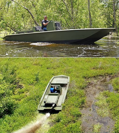 The Swamp Shark Is A 550-HP, Corvette Powered, Shallow Water Monster Mud Boats, Shallow Water Boats, Duck Blind, Duck Boat, Water Boat, Jon Boat, Jet Boats, Cool Boats, Duck Hunting