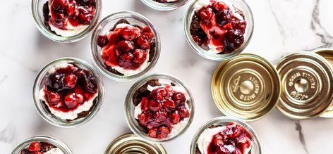 Cherry Cheesecake Brownie Cups by Ree Drummond Cherry Cheesecake Brownie Cups, Pumpkin Pie Snacking Granola, Cheesecake Brownie Cups, Easy Apple Fritters, Pioneer Woman Desserts, Food Network Recipes Pioneer Woman, Brownies In A Jar, Ree Drummond Recipes, Cherry Brownies