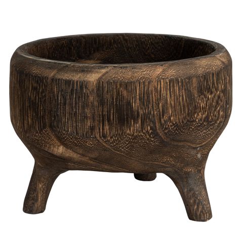 PRICES MAY VARY. A rustic yet refined bowl, this piece features a charred brown finish on Paulownia wood, enhancing its textured allure An ideal accent for farmhouse, cottage, organic, lodge, or cabin themes, it brings warmth and authenticity to any space Ideal for displaying decorative accents, this bowl adds a touch of rustic elegance to tables, shelves, or mantels Made of lightweight yet durable Paulownia wood, known for its fine grain and resistance to warping 9” L x 6” W x 6” H Cabin Theme, Paulownia Wood, Farm House Colors, Western Homes, Wood Bowl, Farmhouse Cottage, Creative Co Op, Western Home Decor, Wood Bowls