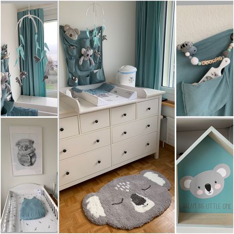 Bear Nursery Boy, Paisley Nursery, Australian Nursery, Baby Boy Room Themes, Koala Nursery, Baby Boy Nursery Colors, Nursery Boy, Nursery Room Design, Baby Room Inspiration