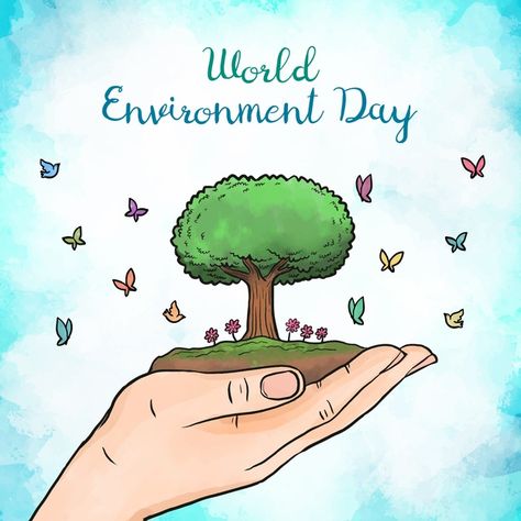 Earth World, Save Environment, Ocean Day, About World, World Environment Day, Environment Day, Oceans Of The World, Save Earth, Watercolor Design