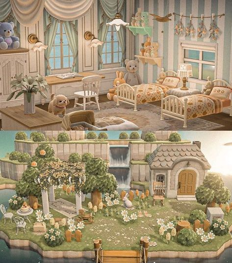 Acnh Poppy House, Acnh Poppy House Interior, Acnh Villager Homes, Acnh Grandmacore, Cottagecore House Interior, Ac Villager, Acnh Interior, Pink Island, Motif Acnl