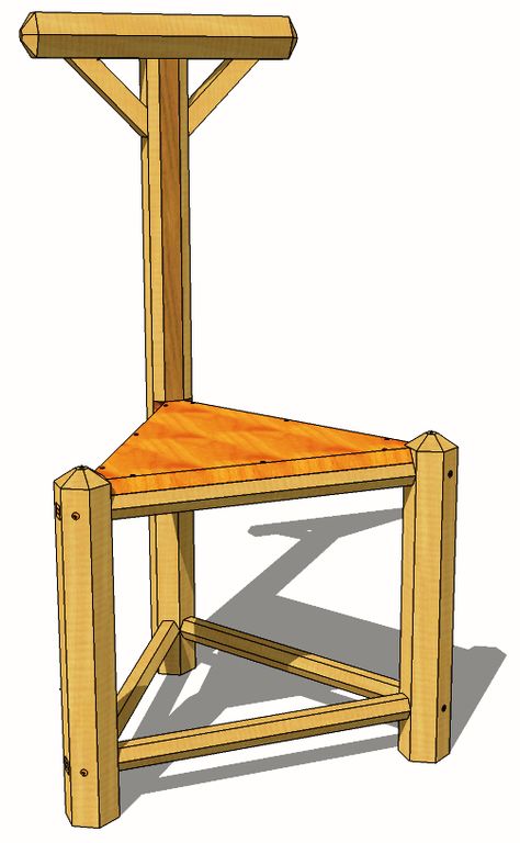 Triangle Chair Triangle Chair, Sca Camping, Wood Chair Design, Camp Chair, Woodworking Clamps, Woodworking Classes, Wood Works, Wood Working Gifts, Woodworking Workshop