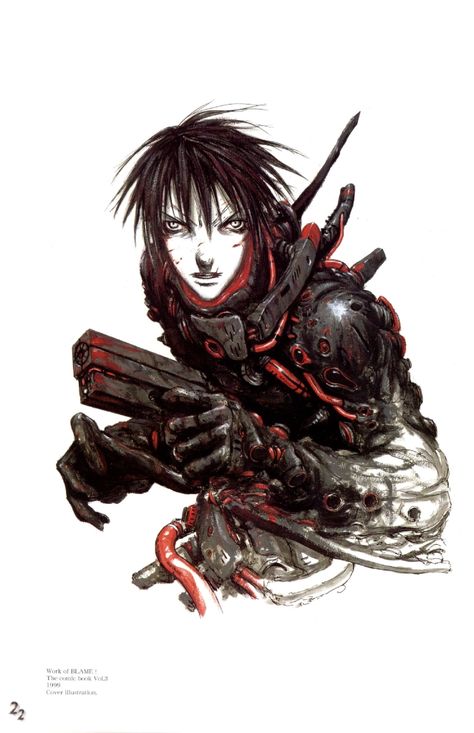 BLAME! Blame Manga, Tsutomu Nihei, Arte Cyberpunk, Bd Comics, Cyberpunk Art, Art Style Inspiration, Comic Illustration, Manga Characters, Art Graphique