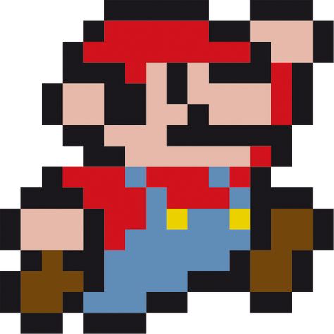 Mario Jumping, Video Game Font, 2d Artwork, Game Font, Super Mario Bros, Mario Bros, Super Mario, Pixel Art, Mario