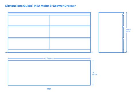 Ikea Malm 6 Drawer Dresser Bedroom, Ikea Malm 6 Drawer Dresser, Malm Desk, Ikea Malm Drawers, Drawer Measurements, Dresser Dimensions, Malm Drawers, Interior Design Sketchbook, Ikea Malm Dresser