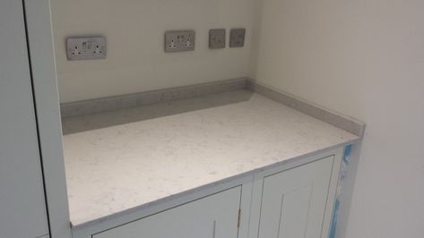 Silestone Lagoon, Changing Table, Storage Bench, Countertops, London