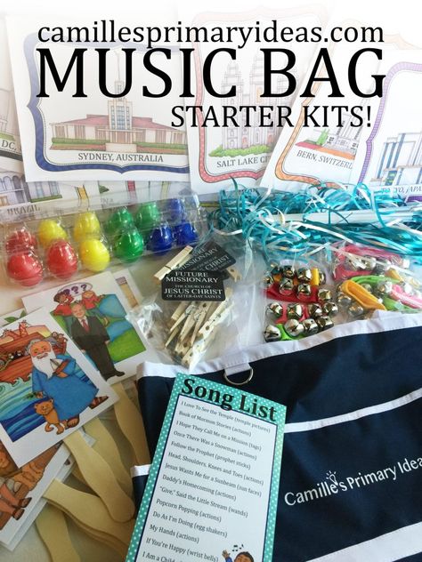 Lds Nursery, Singing Time Ideas, Lds Primary Singing Time, Book Of Mormon Stories, Family Home Evening Lessons, Follow The Prophet, Learn Singing, Time Lessons, Music Bag